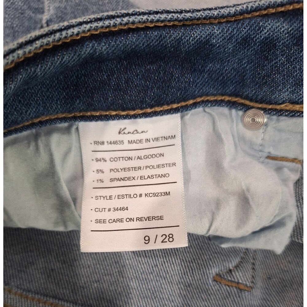 EUC KanCan Estilo Distressed Frayed Hem Blue Jeans-Size 9/28 - Picture 4 of 4